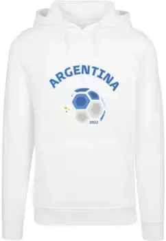 Толстовка с капюшоном Merchcode " Merchcode Men's Argentina Football Dress Heavy Hoody", белый