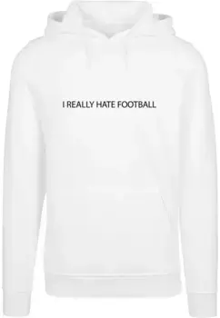 Толстовка с капюшоном Merchcode " Merchcode Men's Hate Football Heavy Hoody", белый