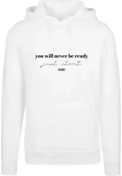 Толстовка с капюшоном Merchcode " Merchcode Men's Just Start Hoody", белый