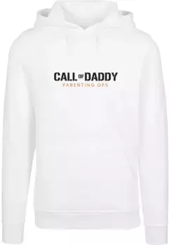 Толстовка с капюшоном Merchcode " Merchcode Men's Fathers Day - Call of Daddy Hoody", белый
