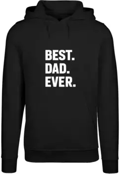 Толстовка с капюшоном Merchcode " Merchcode Men's Fathers Day - Best Dad Ever Hoody", черный