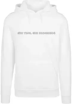 Толстовка с капюшоном Merchcode " Merchcode Men's New Year Heavy Hoody", белый