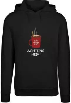 Толстовка с капюшоном Merchcode " Merchcode Men's Warning Hot Heavy Hoody", черный