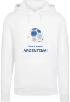 Толстовка с капюшоном Merchcode " Merchcode Men's Vamos,Vamos Argentina Heavy Hoody", белый