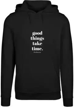 Толстовка с капюшоном Merchcode " Merchcode Men's Good Things Take Time Hoody", черный