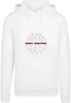 Толстовка с капюшоном Merchcode " Merchcode Men's Merry Christmas Heavy Hoody", белый