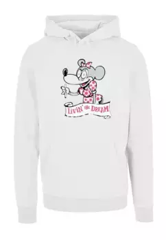 Толстовка с капюшоном Merchcode " Merchcode Men's Spangled Min Hoody", белый