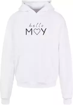 Толстовка с капюшоном Merchcode " Merchcode Men's Spring - Hello may Ultra Heavy Hoody", белый
