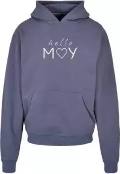 Толстовка с капюшоном Merchcode " Merchcode Men's Spring - Hello may Ultra Heavy Hoody", синий