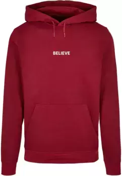 Толстовка с капюшоном Merchcode " Merchcode Men's Believe Front Basic Hoody", цвет Burgundy