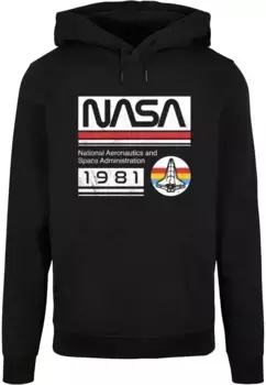 Толстовка с капюшоном Merchcode " Merchcode Men's NASA - 1981 Basic Hoody", черный