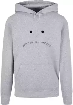 Толстовка с капюшоном Merchcode " Merchcode Men's NITM-Sad Face Basic Hoody", серый