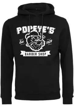 Толстовка с капюшоном Merchcode " Merchcode Men's Popeye Barber Shop Hoody", черный
