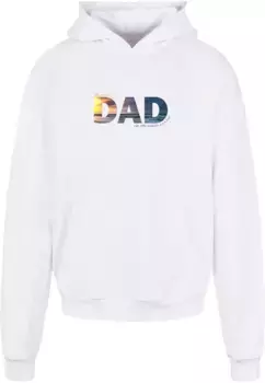 Толстовка с капюшоном Merchcode " Merchcode Men's For The Best Dad Ultra Heavy Cotton Box Hoody", белый