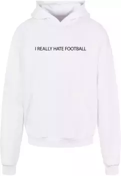 Толстовка с капюшоном Merchcode " Merchcode Men's Hate Football Ultra Heavy Hoody", белый