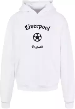 Толстовка с капюшоном Merchcode " Merchcode Men's Liverpool Ultra Heavy Hoody", белый