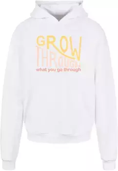 Толстовка с капюшоном Merchcode " Merchcode Men's Spring - Grow Through 2 Ultra Heavy Hoody", белый