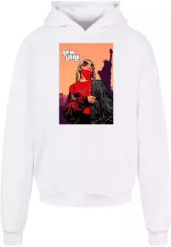 Толстовка с капюшоном Merchcode " Merchcode Men's Grand New York Ultra Heavy Hoody", белый