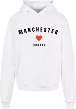 Толстовка с капюшоном Merchcode " Merchcode Men's Manchester Ultra Heavy Hoody", белый