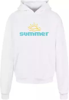 Толстовка с капюшоном Merchcode " Merchcode Men's Summer - Sun Ultra Heavy Hoody", белый