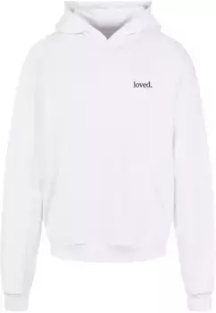 Толстовка с капюшоном Merchcode " Merchcode Men's Logo Upper Heavy Hoody", белый