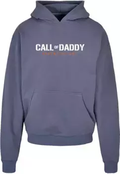 Толстовка с капюшоном Merchcode " Merchcode Men's Fathers Day - Call of Daddy Ultra Heavy Hoody", синий