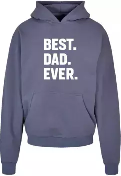 Толстовка с капюшоном Merchcode " Merchcode Men's Fathers Day - Best Dad Ever Ultra Heavy Hoody", синий