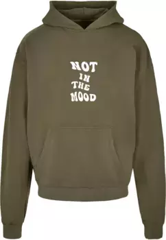 Толстовка с капюшоном Merchcode " Merchcode Men's NITM-Whirled Back x Ultra Heavy Hoody", оливковый