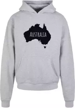 Толстовка с капюшоном Merchcode " Merchcode Men's Australia Ultra Heavy Hoody", серый