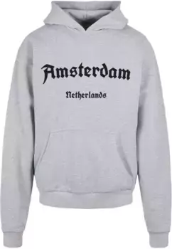Толстовка с капюшоном Merchcode " Merchcode Men's Amsterdam Ultra Heavy Hoody", серый