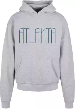 Толстовка с капюшоном Merchcode " Merchcode Men's Atlanta Ultra Heavy Hoody", серый