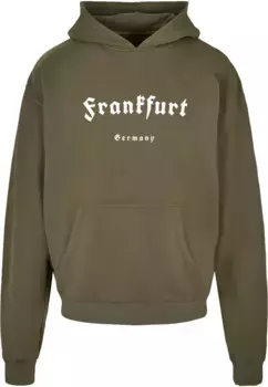 Толстовка с капюшоном Merchcode " Merchcode Men's Frankfurt X Ultra Heavy Hoody", оливковый