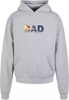 Толстовка с капюшоном Merchcode " Merchcode Men's For The Best Dad Ultra Heavy Cotton Box Hoody", серый