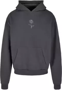 Толстовка с капюшоном Merchcode " Merchcode Men's Rose Ultra Heavy Hoody", серый