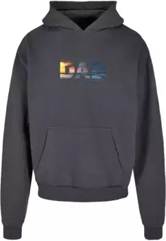 Толстовка с капюшоном Merchcode " Merchcode Men's For The Best Dad Ultra Heavy Cotton Box Hoody", серый