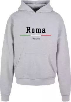 Толстовка с капюшоном Merchcode " Merchcode Men's Roma Ultra Heavy Hoody", серый