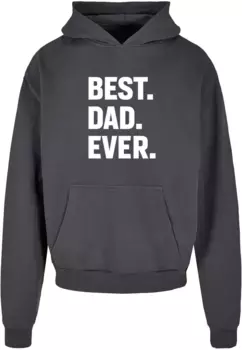 Толстовка с капюшоном Merchcode " Merchcode Men's Fathers Day - Best Dad Ever Ultra Heavy Hoody", серый
