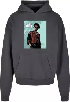 Толстовка с капюшоном Merchcode " Merchcode Men's Grand San Diego Ultra Heavy Hoody", серый
