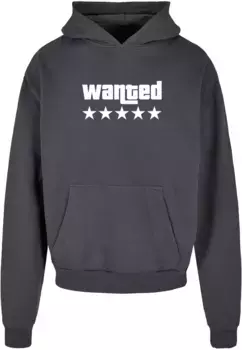 Толстовка с капюшоном Merchcode " Merchcode Men's Wanted Ultra Heavy Hoody", серый