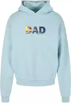 Толстовка с капюшоном Merchcode " Merchcode Men's For The Best Dad Ultra Heavy Cotton Box Hoody", синий