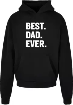 Толстовка с капюшоном Merchcode " Merchcode Men's Fathers Day - Best Dad Ever Ultra Heavy Hoody", черный