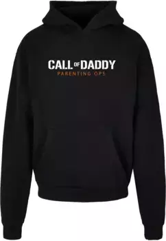 Толстовка с капюшоном Merchcode " Merchcode Men's Fathers Day - Call of Daddy Ultra Heavy Hoody", черный