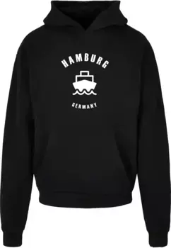 Толстовка с капюшоном Merchcode " Merchcode Men's Hamburg X Ultra Heavy Hoody", черный