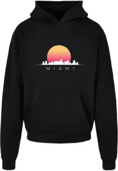 Толстовка с капюшоном Merchcode " Merchcode Men's Miami X Ultra Heavy Hoody", черный