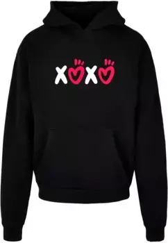 Толстовка с капюшоном Merchcode " Merchcode Men's Valentines Day - XOXO Ultra Heavy Hoody", черный