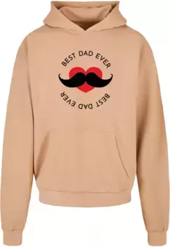 Толстовка с капюшоном Merchcode " Merchcode Men's Fathers Day - Best Dad Ultra Heavy Hoody", бежевый