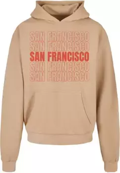 Толстовка с капюшоном Merchcode " Merchcode Men's San Francisco Ultra Heavy Hoody", бежевый