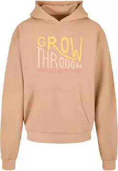 Толстовка с капюшоном Merchcode " Merchcode Men's Spring - Grow Through 2 Ultra Heavy Hoody", бежевый