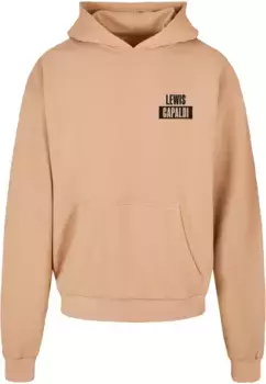 Толстовка с капюшоном Merchcode " Merchcode Men's Lewis Capaldi - PP Logo Ultra Heavy Hoody", бежевый