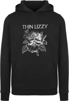 Толстовка с капюшоном Merchcode " Merchcode Men's Thin Lizzy - TL Blackrose Heavy Hoody", черный
